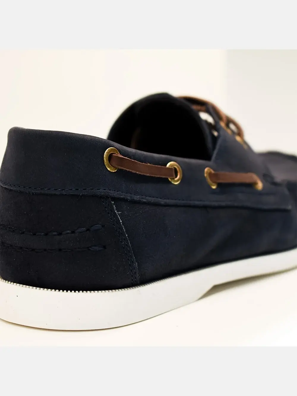 Alexandris Shoes δερμάτινα δετά μοκασίνια μπλέ TR — Δέρμα (φωτογραφία 2)