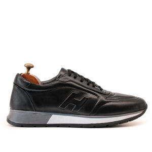 alexandris-shoes-black-grey-leather-sneaker-shoes-παπουτσια-δερματινα-ανατομικα-καθημερινα-κωδικος-3451-μαυρο