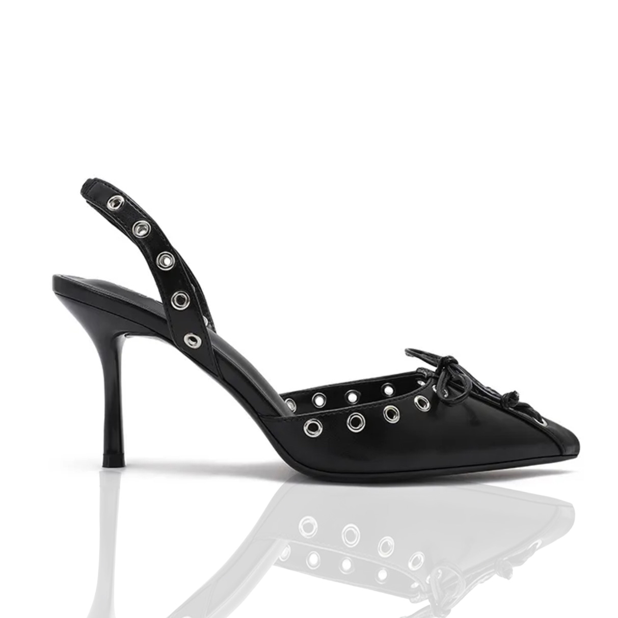 ginaikeia-goves-anoixtes-me-slingback-mauro-me-asimi-leptomereia-black-slingback-heels-with-silver-detail ginaikeia-goves-anoixtes-me-slingback-mauro-me-asimi-leptomereia-black-slingback-heels-with-silver-detail