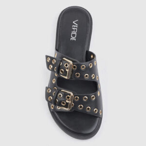 2-verde-black-flat-gold-details-pantofla-verde-me-xruses-leptomereies-4256