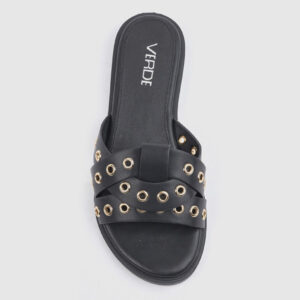 2-verde-black-flat-gold-details-pantofla-verde-me-xruses-leptomereies-4257