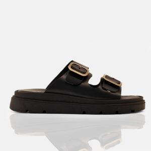 mont-martre-paris-leather-sandal-with-detail-anatomic-mauro-black-anatomikes-pantofles-dermatines-me-xrusa-koumpomata-kwdikos-4100