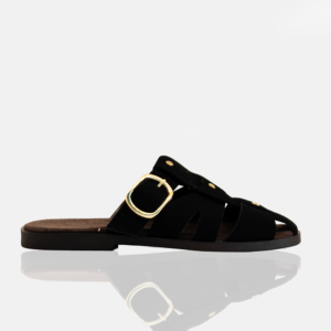 black-flat-mule-with-gold-detaills-mavro-tr1-s